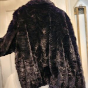 Elegant Black Faux Fur Jacket